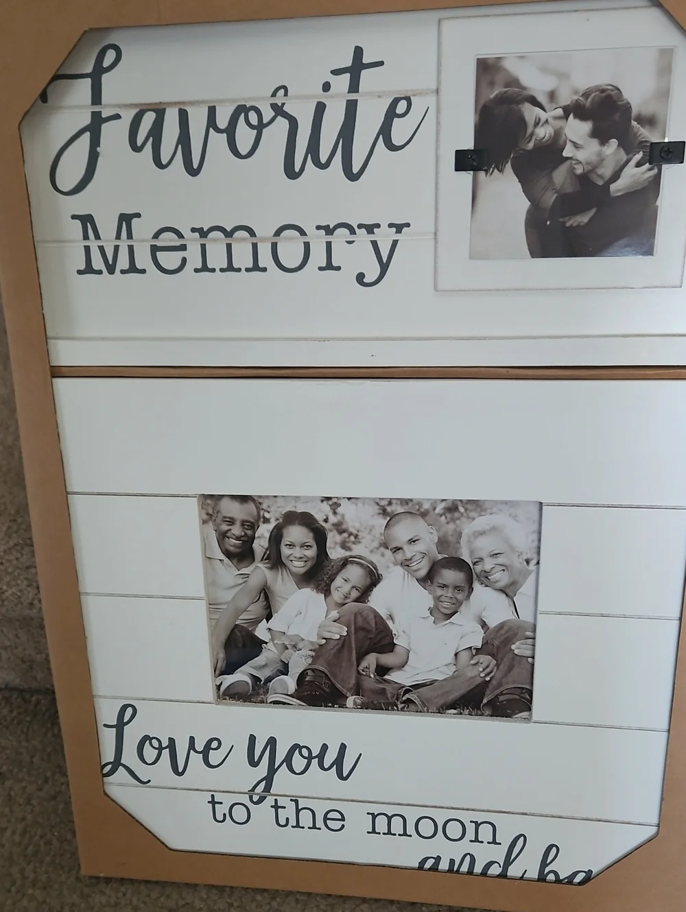 Favorite Memory White Wooden Photo Frame - Unbranded